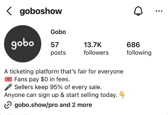 Josh's profile after — 13.7K followers